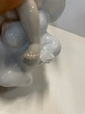 Coppia di angeli in ceramica