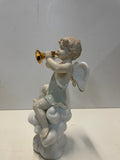 Coppia di angeli in ceramica