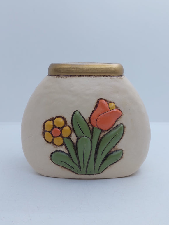 Vaso thun con fiori
